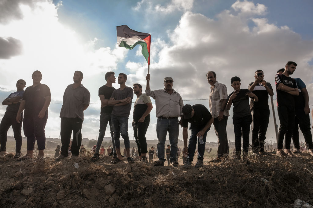 Protest Marking The Anniversary Of The Burning Of Al-Aqsa Mosque Held In Gaza