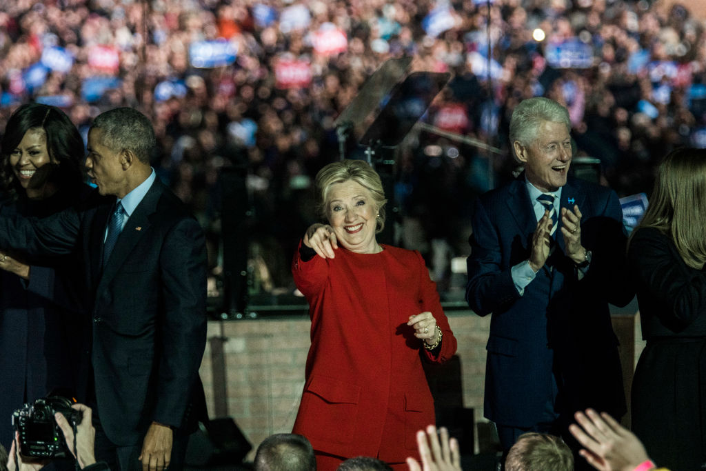 Hillary Clinton Campaigns at Independence Hall, PA