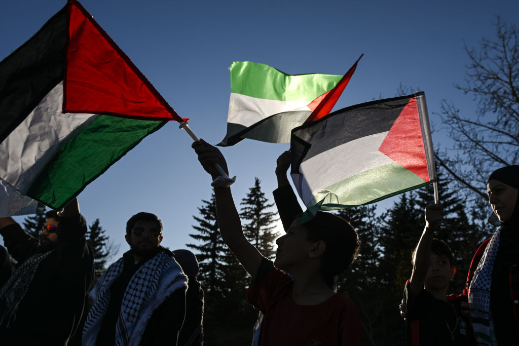 Thousands Gather At Pro-Palestinian Demonstration In Edmonton
