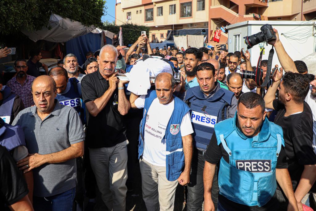 MIDEAST-GAZA-KHAN YOUNIS-ISRAEL-RAID-KILLED CORRESPONDENT-MOURNING