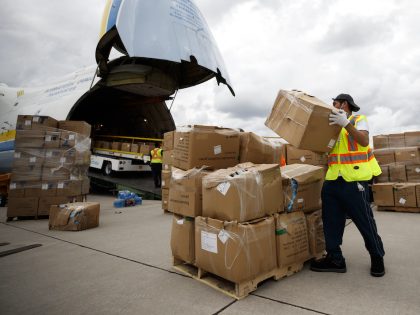 Antonov Cargo Plane Delivers Shipment Of PPE To Toronto