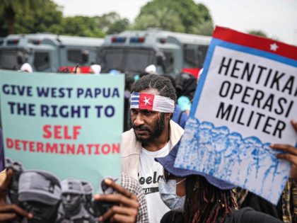 Activist West Papua rally in Jakarta