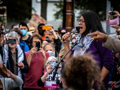Jewish Voice for Peace holds a large rally and civil disobedience action at the US Capitol, on October 18 in Washington, DC.