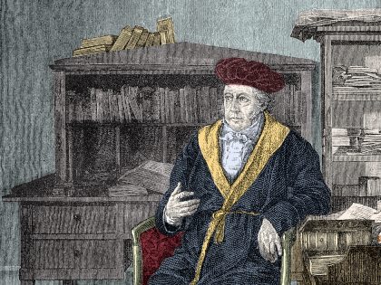 Portrait of Georg Wilhelm Friedrich Hegel in His Office