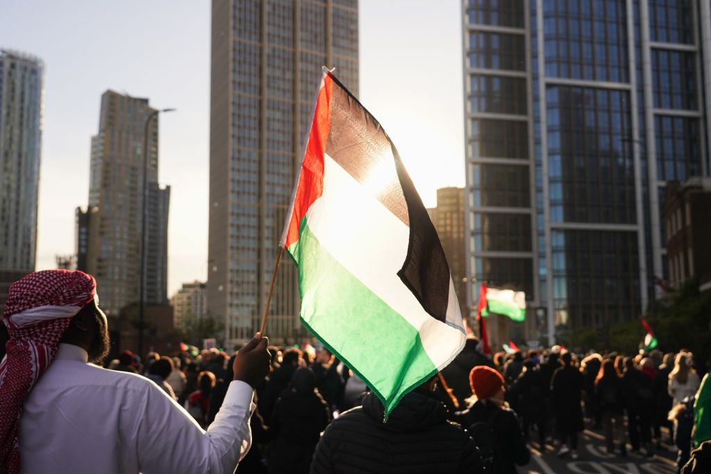 National March For Palestine Demonstration In London