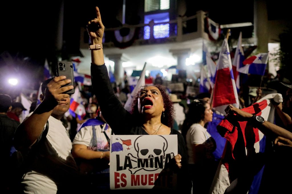 PANAMA-POLITICS-MINING-PROTEST