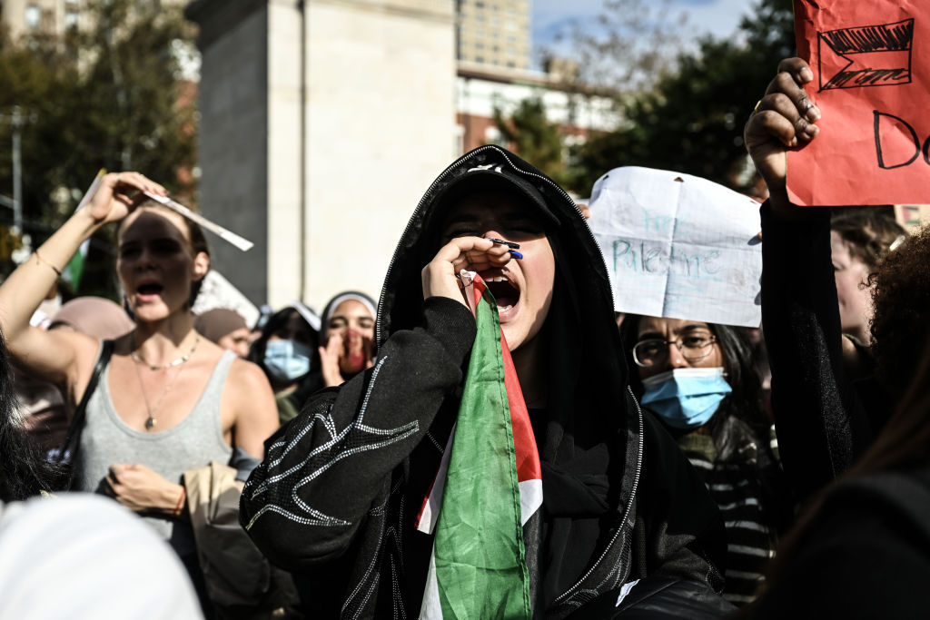 New York University students hold Pro-Palestinian demonstration in US
