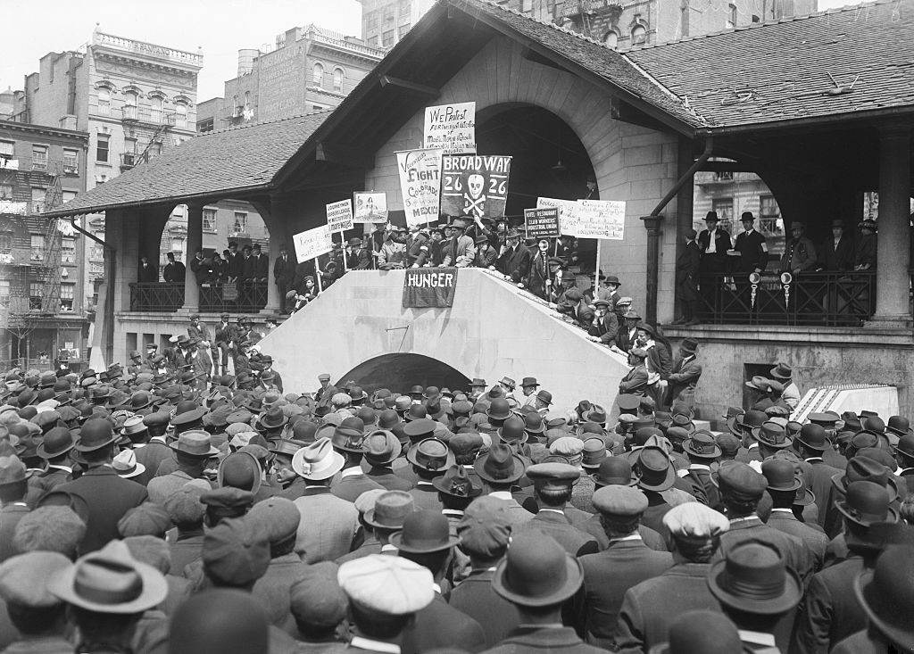Alex Berkman Speaking at Rally