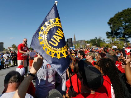 United Auto Workers Members March In Detroit Labor Day Parade