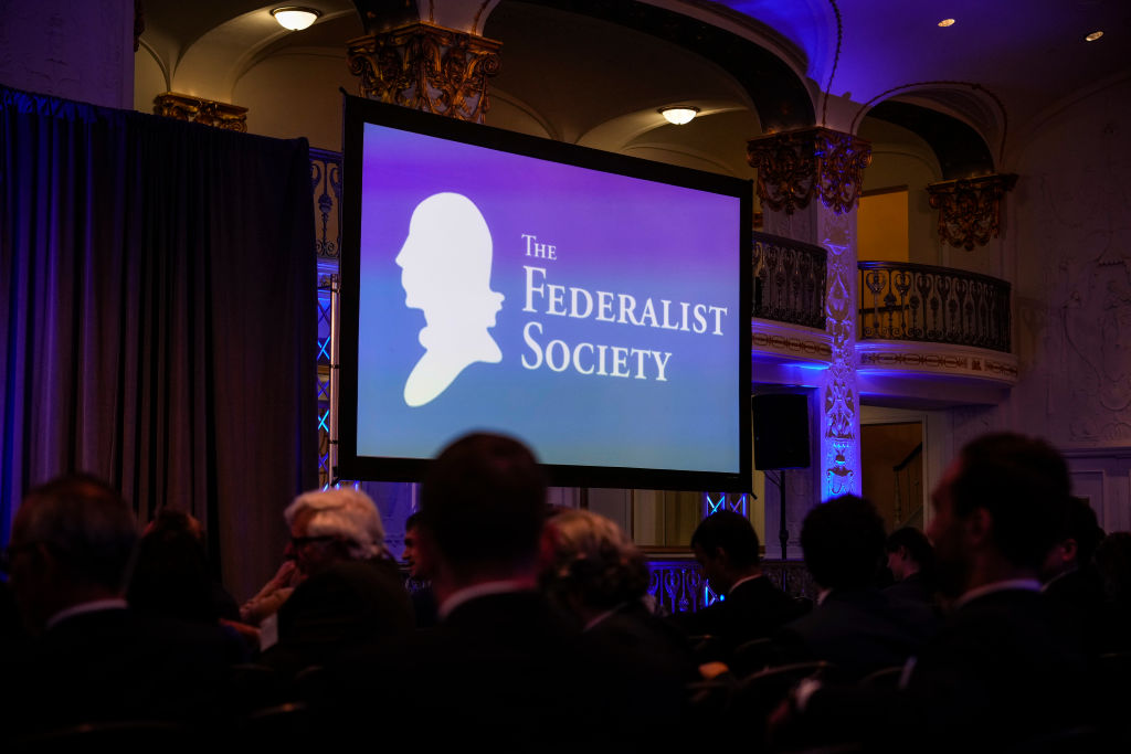 Former Vice President Mike Pence Addresses Federalist Society Event In Washington, D.C.
