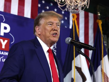 Donald Trump Campaigns For The Republican Presidential Nomination In Iowa