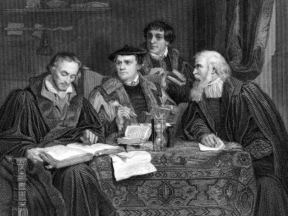 The four great German Protestant theologians.  1860