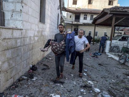 Aftermath of the strike hit Al-Ahli Baptist Hospital in Gaza