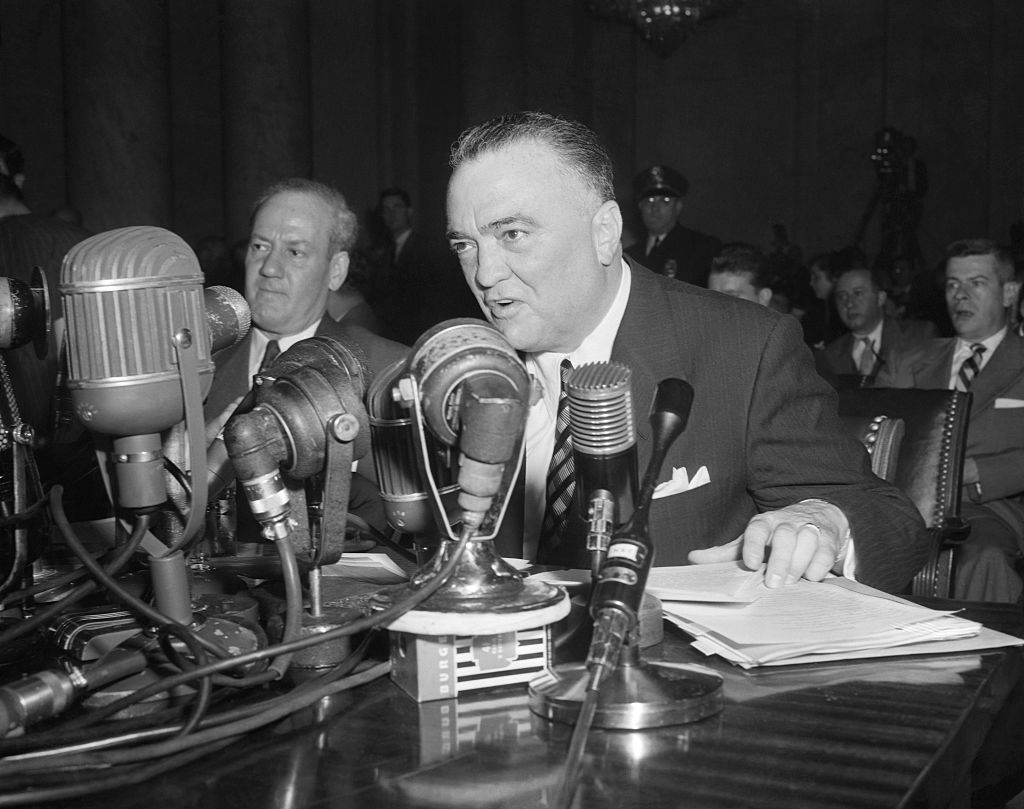 J. Edgar Hoover Testifying