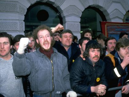 Miners at demonstrating as National Unio