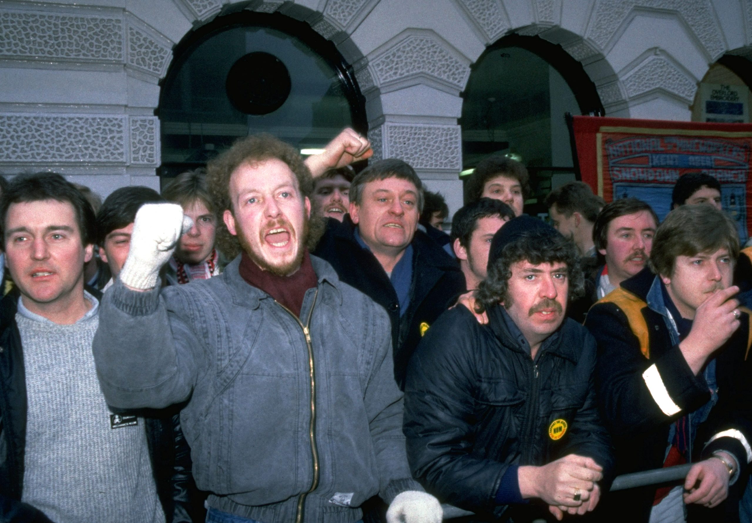 Miners at demonstrating as National Unio