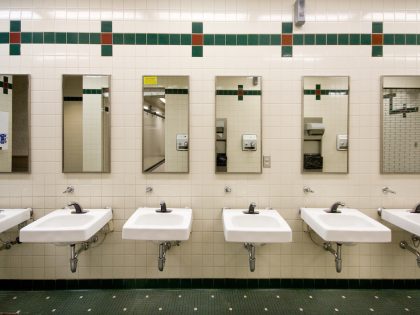 interior of washroom