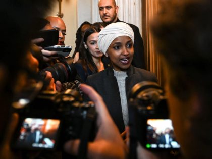 WASHINGTON, DC - FEBRUARY 2: Rep. Ilhan Omar (D-MN) who was rem