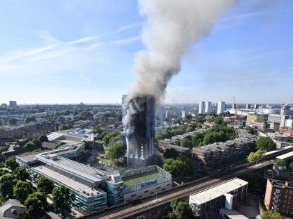 24-Storey Grenfell Tower Block On Fire In West London