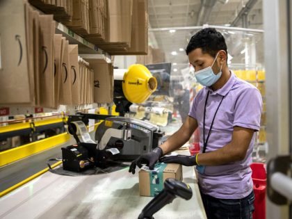 Amazon Warehouse As Shoppers Look Early For Christmas Gifts