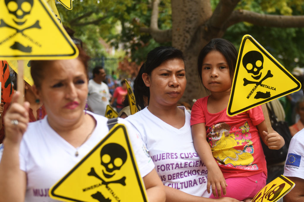 EL SALVADOR-MINING-PROTEST