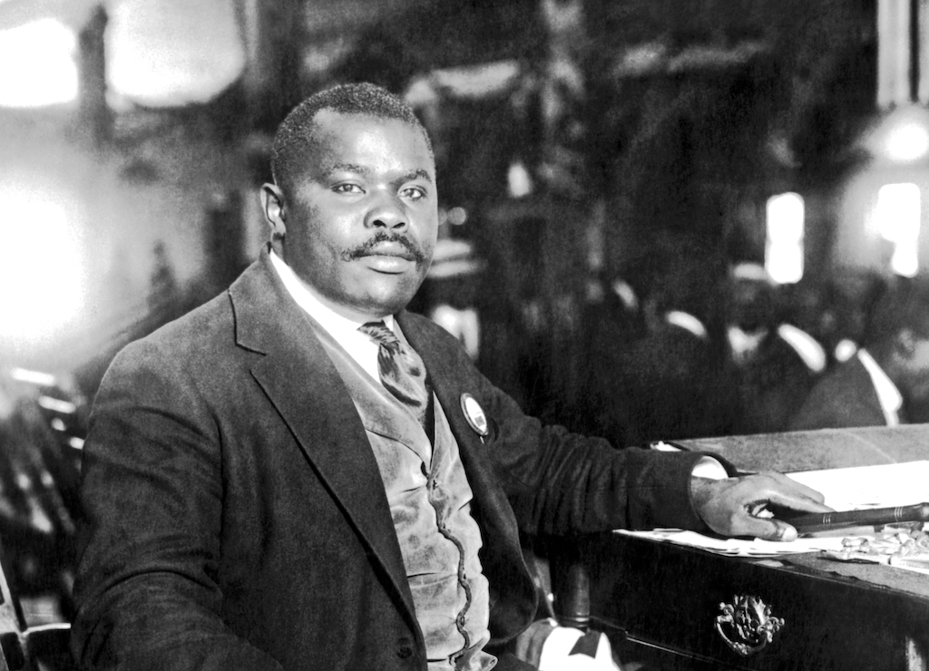 Marcus Garvey At His Desk