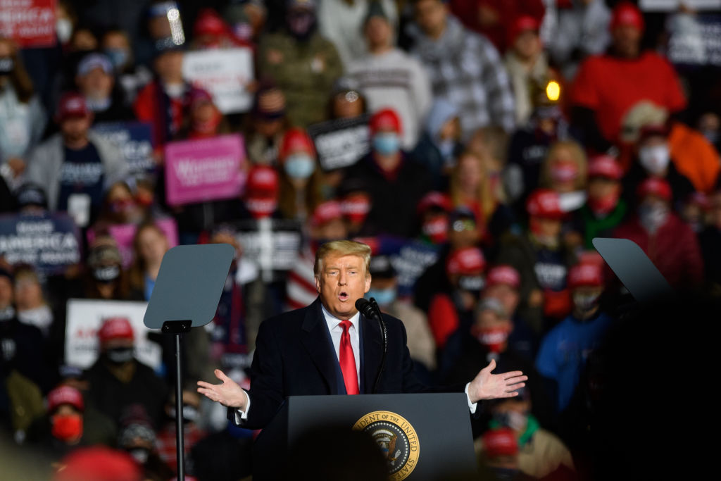 Donald Trump Holds MAGA Rally Ahead Of Election In Erie, PA