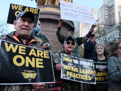 Coal Workers Union Pickets Outside BlackRock Investors In New York City