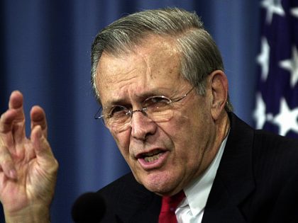 US Secretary of Defense Donald Rumsfeld