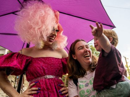 Drag Queen Story Time Reading Held In Austin, Texas