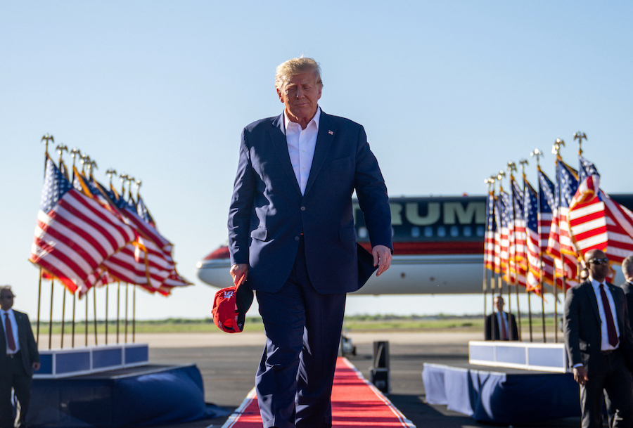 Donald Trump Holds First Rally Of 2024 Presidential Campaign