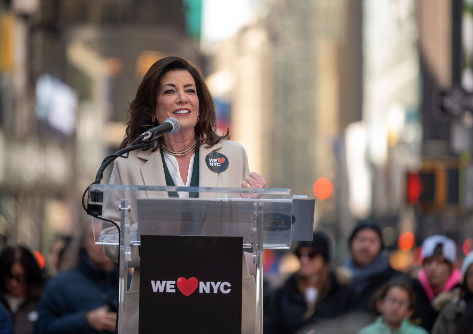 NY Governor Kathy Hochul And NYC Mayor Eric Adams Launch 'We Love NY' Campaign