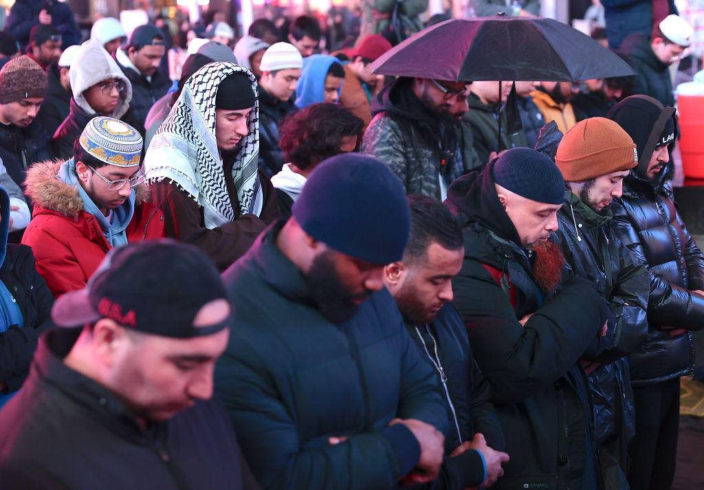 Iftar program in Times Square of New York City