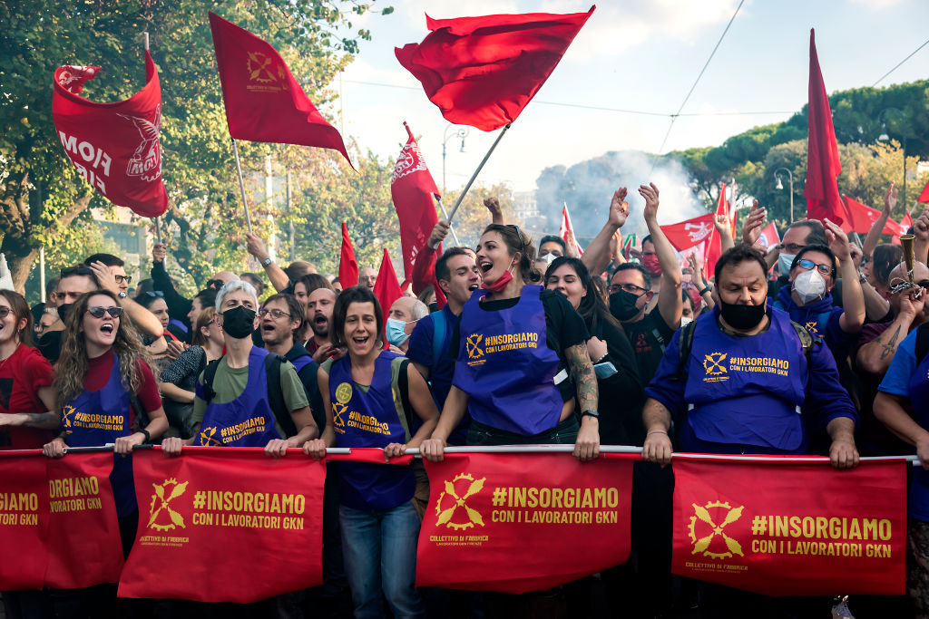 Protests Erupt In Rome During  G20 2021 Summit