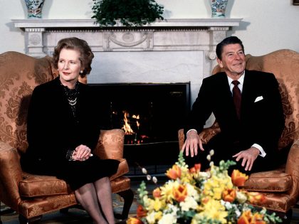 Ronald Reagan with Maragret Thatcher