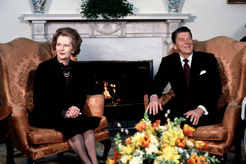 Ronald Reagan with Maragret Thatcher
