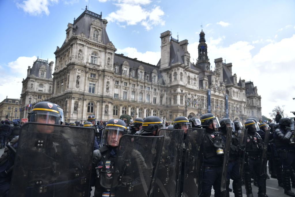 Pension reform demonstrations in Paris