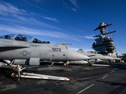 On Board The Aircraft Carrier USS Gerald R. Ford