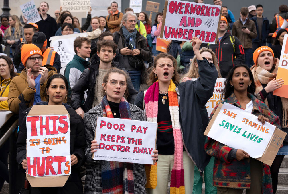 Junior Doctors Strike Rally In London