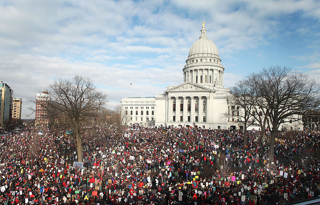 Thousands Of Demonstrators Protest Recent Passage Of Controversial Budget Bill