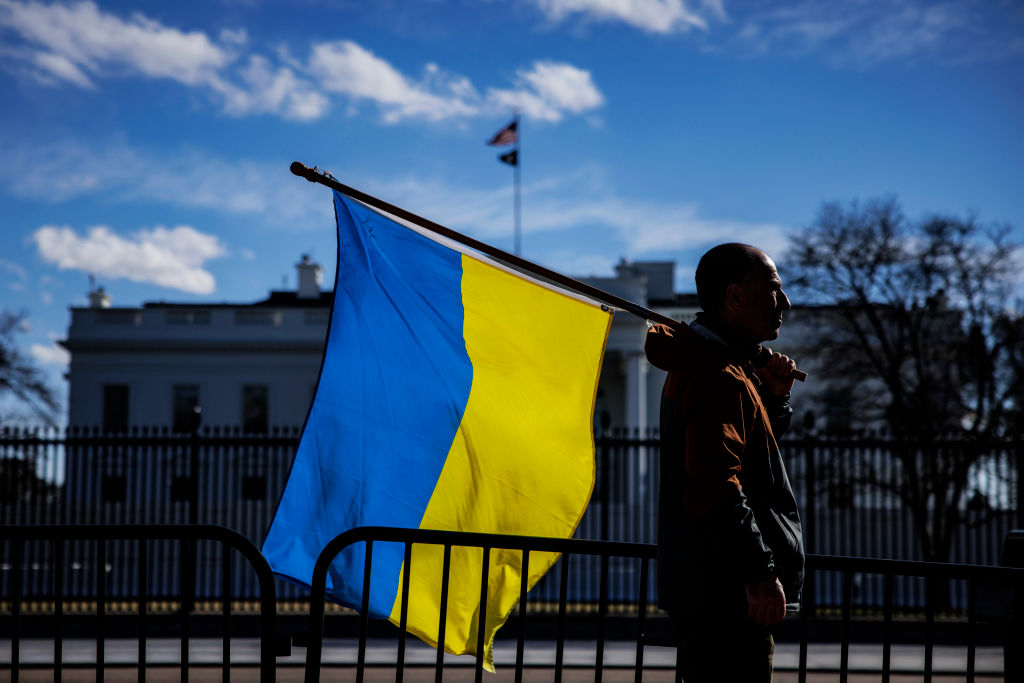 Protestors Gather In Washington DC After Ukraine Invasion