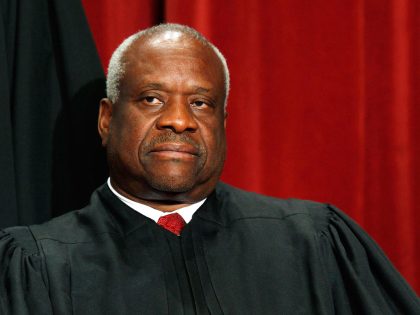 US Supreme Court Justice Clarence Thomas Poses
