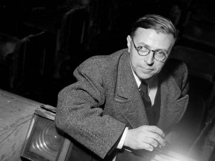 Jean-Paul Sartre (1905-1980), French philosopher a