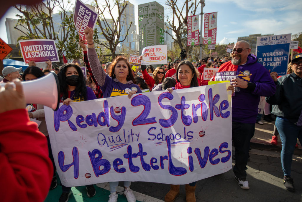United Teachers of Los Angeles and SEIU 99 members will hold a joint rally at Grand Park in a historic show of solidarity. It has been almost ten months since the contract between LAUSD and UTLA has expired, and a staggering three years for SEIU members,