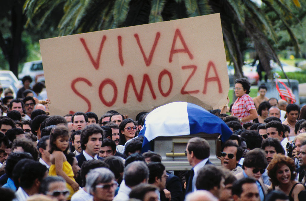 Casket Containing Anastasio Somoza