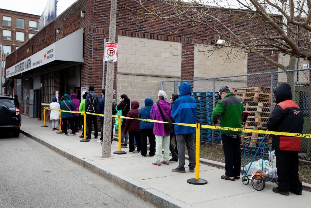 Lines Stretch Down the Block at Food Banks as Costs Go Up and Pandemic Aid Expires
