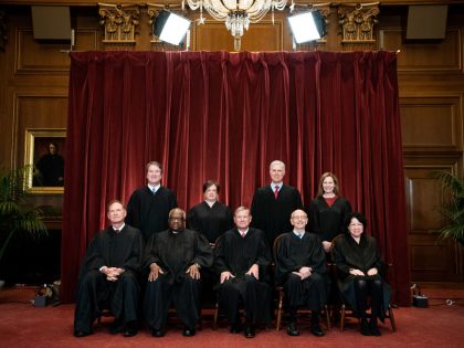 Supreme Court Justices Pose For Formal Group Photo