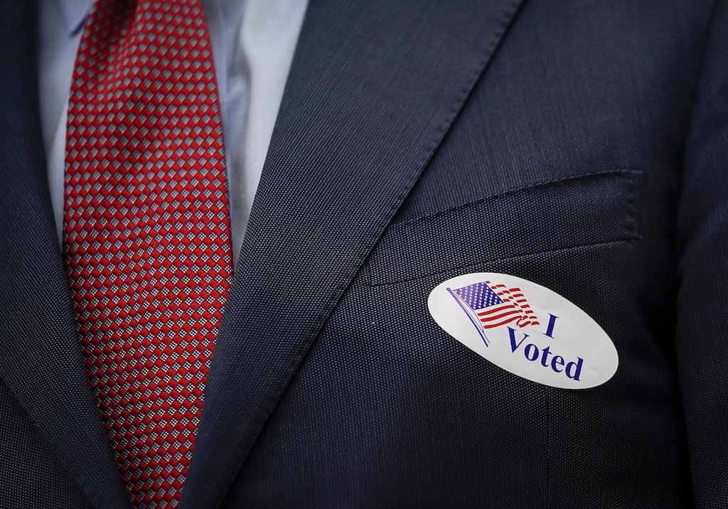 Democratic Presidential Nominee Joe Biden Speaks To The Press After Voting