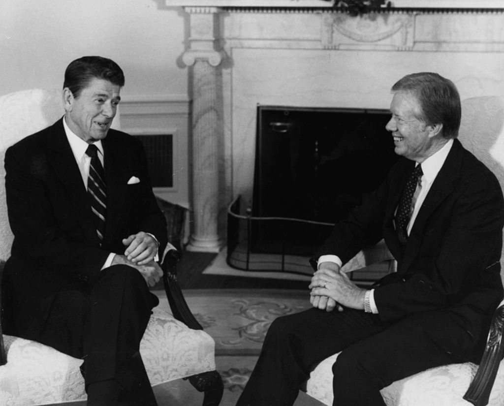 Ronald Reagan And Jimmy Carter