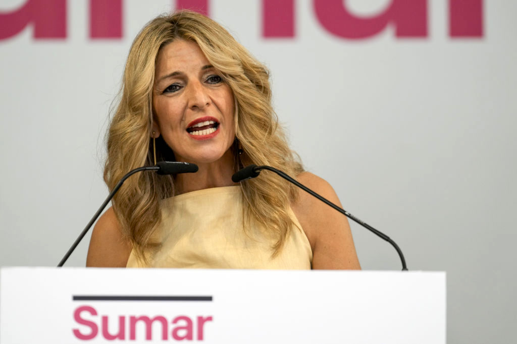 Spain's Deputy Prime Minister Yolanda Diaz News Conference